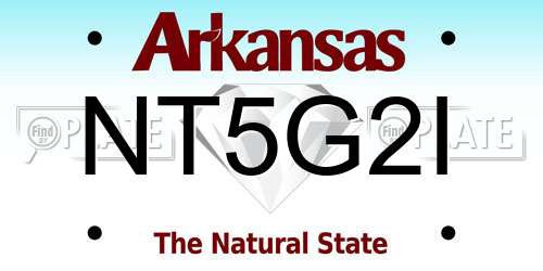 NT5G2I Arkansas License Plate