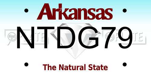 NTDG79 Arkansas License Plate