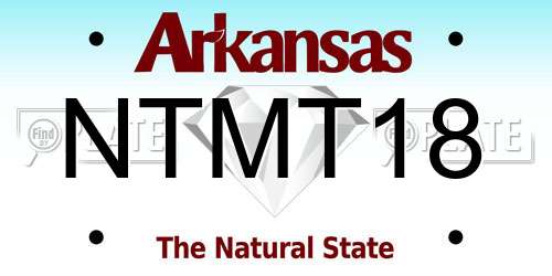 NTMT18 Arkansas License Plate