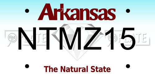 NTMZ15 Arkansas License Plate