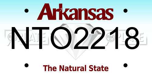 NTO2218 Arkansas License Plate