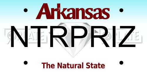 NTRPRIZ Arkansas License Plate