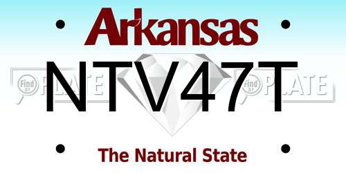 NTV47T Arkansas License Plate