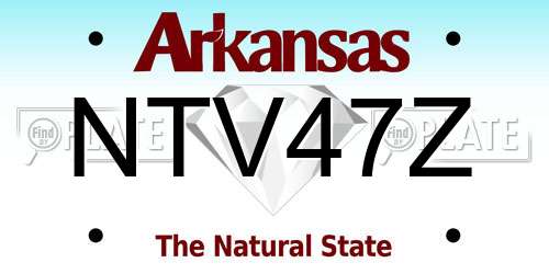 NTV47Z Arkansas License Plate