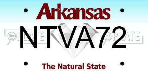 NTVA72 Arkansas License Plate