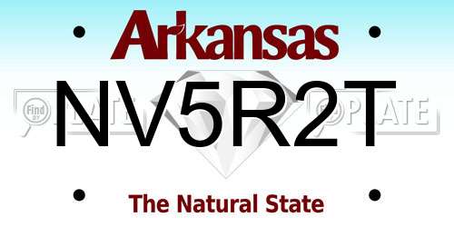 NV5R2T Arkansas License Plate