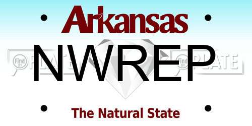 NWREP Arkansas License Plate