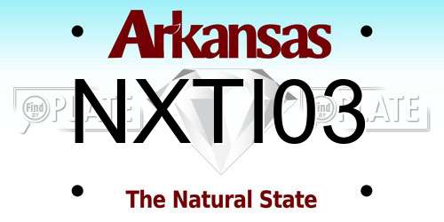 NXTI03 Arkansas License Plate