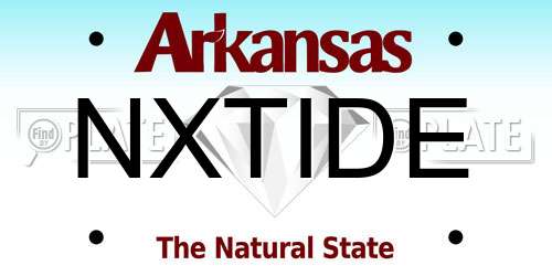 NXTIDE Arkansas License Plate