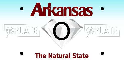 O Arkansas License Plate