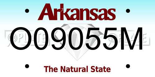 O09055M Arkansas License Plate