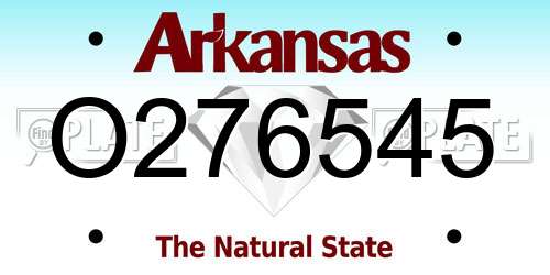 O276545 Arkansas License Plate