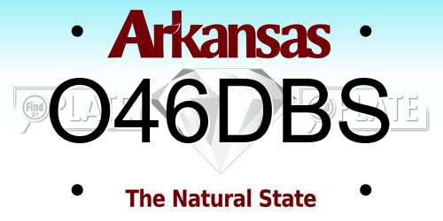 O46DBS Arkansas License Plate