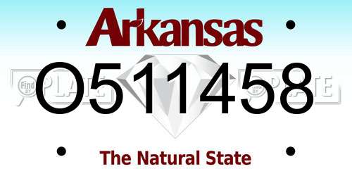 O511458 Arkansas License Plate