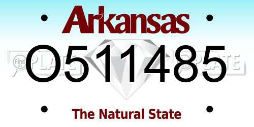 O511485 Arkansas License Plate