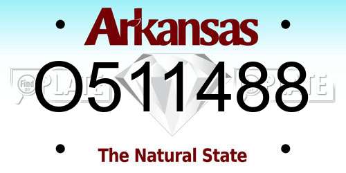 O511488 Arkansas License Plate