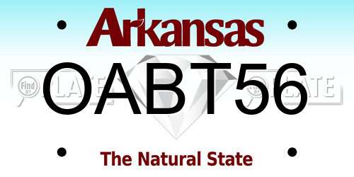 OABT56 Arkansas License Plate