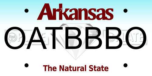 OATBBBO Arkansas License Plate