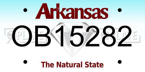 OB15282 Arkansas License Plate