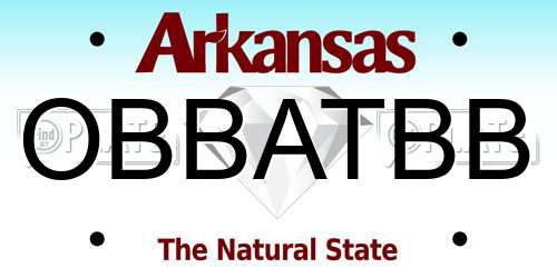 OBBATBB Arkansas License Plate