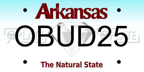 OBUD25 Arkansas License Plate