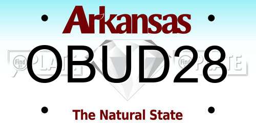 OBUD28 Arkansas License Plate