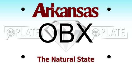 OBX Arkansas License Plate