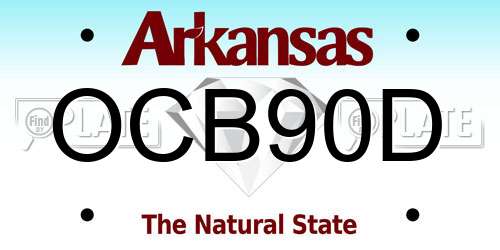 OCB90D Arkansas License Plate