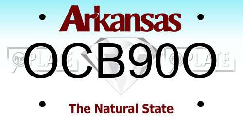 OCB90O Arkansas License Plate