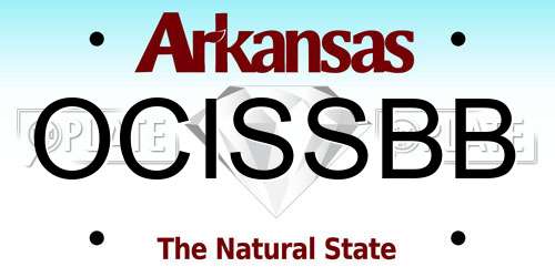 OCISSBB Arkansas License Plate