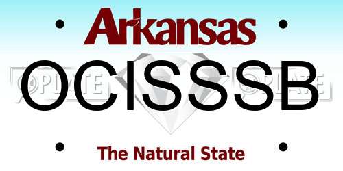 OCISSSB Arkansas License Plate