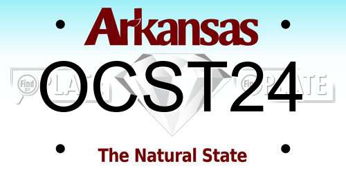 OCST24 Arkansas License Plate
