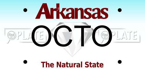 OCTO Arkansas License Plate