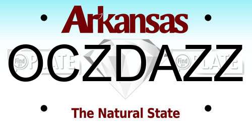 OCZDAZZ Arkansas License Plate