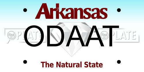 ODAAT Arkansas License Plate