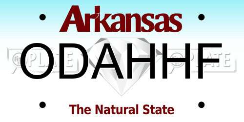 ODAHHF Arkansas License Plate