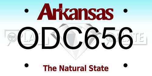 ODC656 Arkansas License Plate
