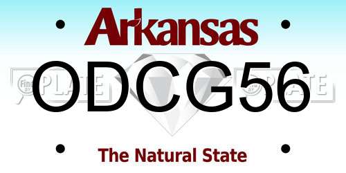 ODCG56 Arkansas License Plate