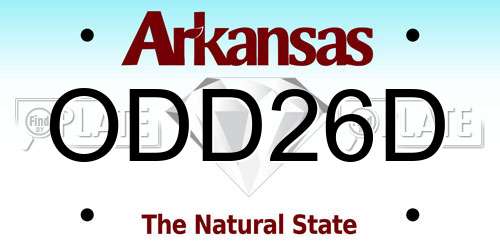ODD26D Arkansas License Plate