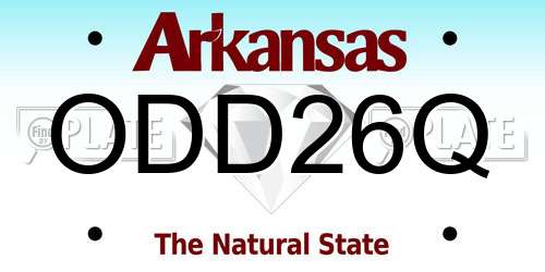ODD26Q Arkansas License Plate