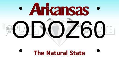 ODOZ60 Arkansas License Plate