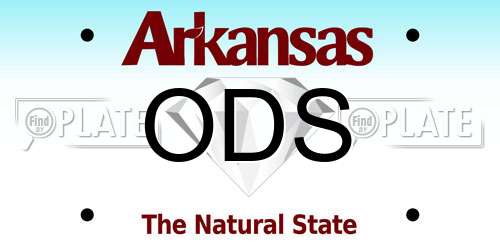 ODS Arkansas License Plate