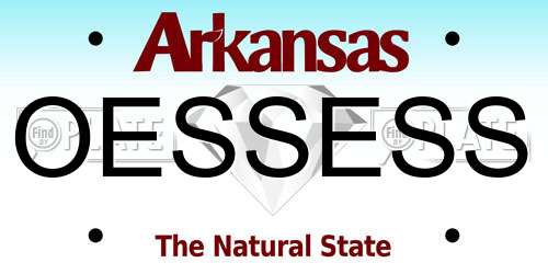OESSESS Arkansas License Plate