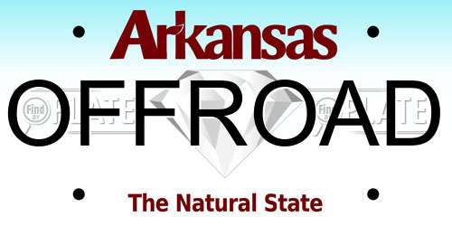 OFFROAD Arkansas License Plate