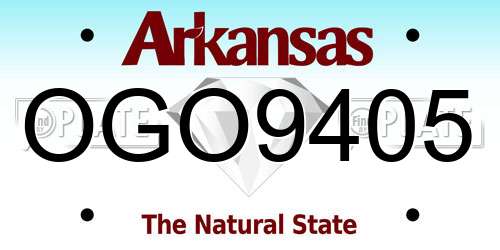 OGO9405 Arkansas License Plate