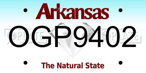 OGP9402 Arkansas License Plate