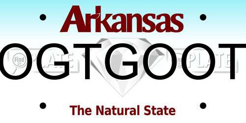 OGTGOOT Arkansas License Plate