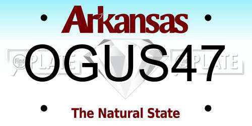 OGUS47 Arkansas License Plate