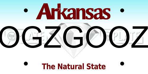 OGZGOOZ Arkansas License Plate