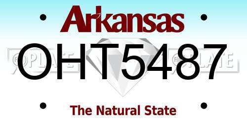 OHT5487 Arkansas License Plate